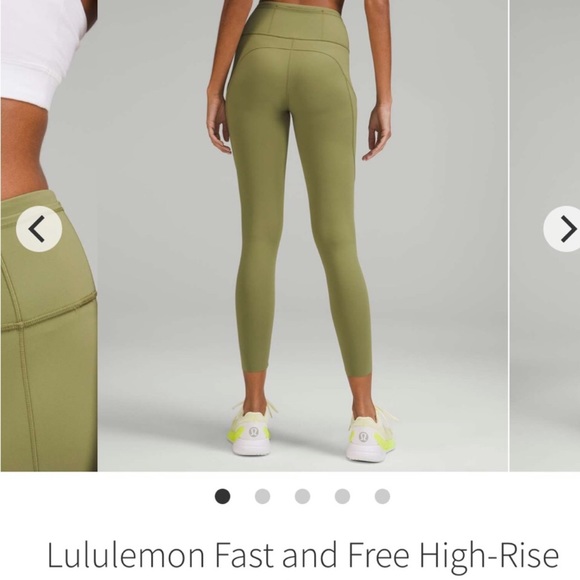 Lululemon Fast and Free HR 25” nulux Tight leggings | Sz 2 - Picture 2 of 15